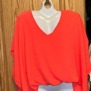 Vibrant Orange Women's Blouse